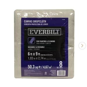 Everbilt Canvas Dropcloth 6x9 ft